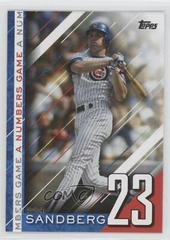 Ryne Sandberg Baseball Cards 2020 Topps Update A Numbers Game Prices