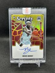 Moses Moody [Gold] #RS-MMO Basketball Cards 2021 Panini Mosaic Rookie Scripts Autographs Prices
