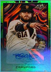 Brandon Crawford [Green] Baseball Cards 2022 Topps Fire Autographs Prices