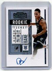 Desmond Bane [Autograph Playoff Ticket] Basketball Cards 2020 Panini Contenders Prices