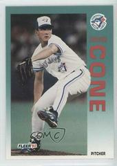David Cone Baseball Cards 1992 Fleer Update Prices