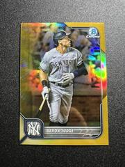 Aaron Judge [Gold] #90 Baseball Cards 2022 Bowman Chrome Prices