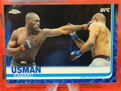 Kamaru Usman [Blue Wave] #14 Ufc Cards 2019 Topps UFC Chrome Prices