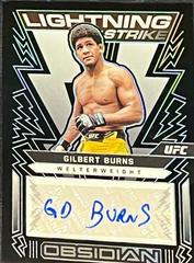Gilbert Burns #OL-GBN Ufc Cards 2023 Panini Chronicles UFC Obsidian Lightning Strike Signatures Prices