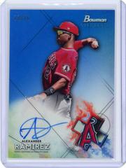 Alexander Ramirez [Blue Refractor] Baseball Cards 2021 Bowman Sterling Prospect Autographs Prices