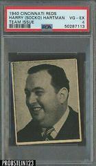 Harry Socko Hartman Baseball Cards 1940 Cincinnati Reds Team Issue Prices