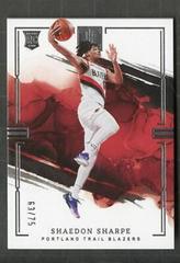 Shaedon Sharpe [Silver] #15 Basketball Cards 2022 Panini Impeccable Prices