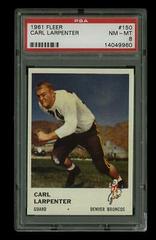 Carl Larpenter #150 Football Cards 1961 Fleer Prices