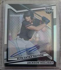 Jackson Holliday [Signature] #1 Baseball Cards 2022 Panini Elite Extra Edition Prices