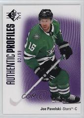 Joe Pavelski [Purple] Hockey Cards 2021 SP Authentic Profiles Prices
