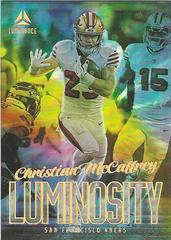 Christian McCaffrey #LUM-18 Football Cards 2023 Panini Luminance Luminosity Prices