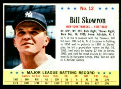 Bill Skowron [Hand Cut] #12 Baseball Cards 1963 Post Cereal Prices