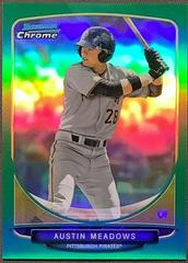 Austin Meadows [Green Refractor] #40 Baseball Cards 2013 Bowman Chrome Mini Prices