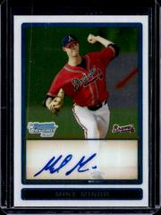 Mike Minor [Autograph Blue Autograph] Baseball Cards 2009 Bowman Chrome Draft Picks & Prospects Prices