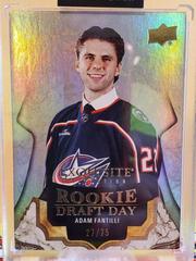 Adam Fantilli [Gold] #RDD-AF Hockey Cards 2023 Upper Deck Black Diamond Exquisite Collection Rookie Draft Day Prices