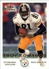 Troy Edwards Football Cards 2000 Fleer Focus Prices