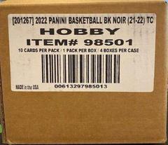 Hobby Box Basketball Cards 2021 Panini Noir Prices