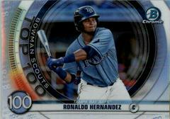 Ronaldo Hernandez Baseball Cards 2020 Bowman Chrome Scouts' Top 100 Prices