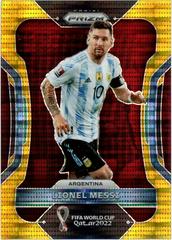 Lionel Messi [Breakaway Gold] Soccer Cards 2022 Panini Prizm World Cup Prices