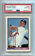 Chipper Jones #569 Baseball Cards 1991 Bowman Prices