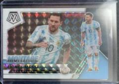 Lionel Messi [White] Soccer Cards 2021 Panini Mosaic Road to FIFA World Cup Montage Prices