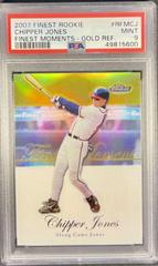 Chipper Jones [Gold Refractor] #RFMCJ Baseball Cards 2007 Finest Rookie Moments Prices