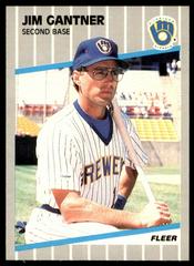 Jim Gantner #186 Baseball Cards 1989 Fleer Prices