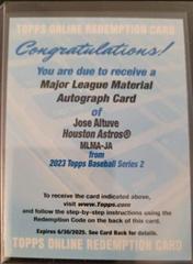 Jose Altuve Baseball Cards 2023 Topps Series 2 Major League Material Autograph Relics Prices