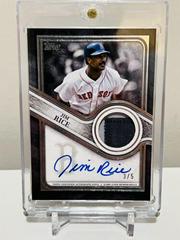 Jim Rice [Platinum] Baseball Cards 2023 Topps Series 1 Reverence Autograph Patch Prices