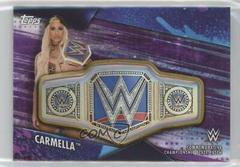 Carmella [Purple] Wrestling Cards 2020 Topps WWE Women's Division Championship Plate Patch Prices