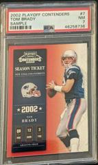 Tom Brady [Sample] #7 Football Cards 2002 Playoff Contenders Prices
