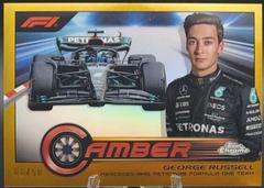 George Russell [Gold Refractor] #CAM-GR Racing Cards 2023 Topps Chrome Formula 1 Camber Prices
