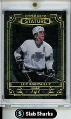 Luc Robitaille [Black Autograph] #9 Hockey Cards 2022 Upper Deck Stature Prices