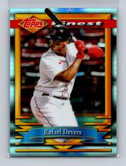 Rafael Devers [Prism Refractor] #102 Baseball Cards 2021 Topps Finest Flashbacks Prices