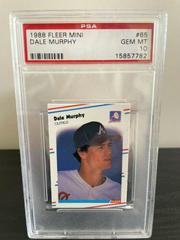 Dale Murphy Baseball Cards 1988 Fleer Mini Prices