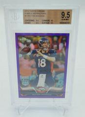 Peyton Manning [Blue Jersey Purple Refractor] Football Cards 2013 Topps Chrome Prices