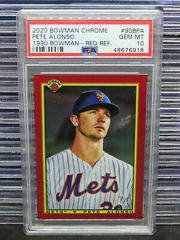 Pete Alonso [Red Refractor] Baseball Cards 2020 Bowman Chrome 1990 Prices