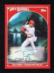 Trea Turner [Autograph Bright Red] #14 Baseball Cards 2023 Topps X Bob Ross The Joy Of Prices
