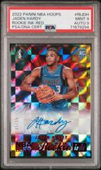 Jaden Hardy [Red] #RI-JDH Basketball Cards 2022 Panini Hoops Rookie Ink Autographs Prices