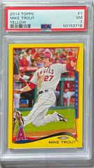 Mike Trout [Yellow] #1 Baseball Cards 2014 Topps Prices
