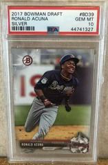 Ronald Acuna [Silver] Baseball Cards 2017 Bowman Draft Prices