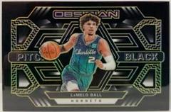 LaMelo Ball [Yellow] Basketball Cards 2021 Panini Obsidian Pitch Black Prices