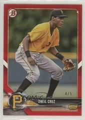 Oneil Cruz [Red] #BD-40 Baseball Cards 2018 Bowman Draft Prices