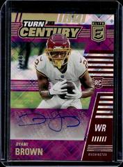 Dyami Brown [Purple] #TOC-DBR Football Cards 2021 Panini Chronicles Turn of the Century Autographs Prices