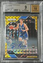 Dario Saric [Autograph Gold] Basketball Cards 2016 Panini Prizm Mosaic Prices