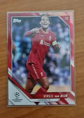 Virgil Van Dijk [Red] #97 Soccer Cards 2021 Topps UEFA Champions League Prices