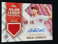 Nick Lodolo #MLMA-NL Baseball Cards 2022 Topps Update Major League Material Autographs Prices