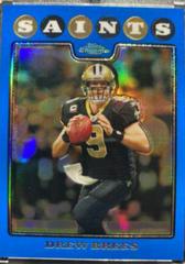 Drew Brees [Blue Refractor] #TC1 Football Cards 2008 Topps Chrome Prices