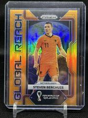 Steven Berghuis [Orange] Soccer Cards 2022 Panini Prizm World Cup Global Reach Prices