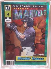 Wander Franco [Green] #M-8 Baseball Cards 2022 Panini Donruss Marvels Prices